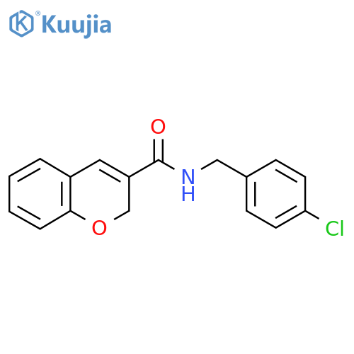 N-(4-Chlorobenzyl)-2H-chromene-3-carboxamide structure