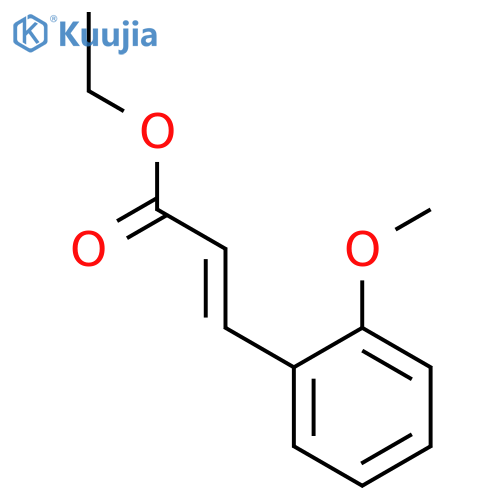 2-Propenoic acid,3-(2-methoxyphenyl)-, ethyl ester structure