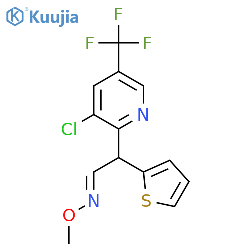 2-[3-chloro-5-(trifluoromethyl)-2-pyridinyl]-2-(2-thienyl)acetaldehyde O-methyloxime structure
