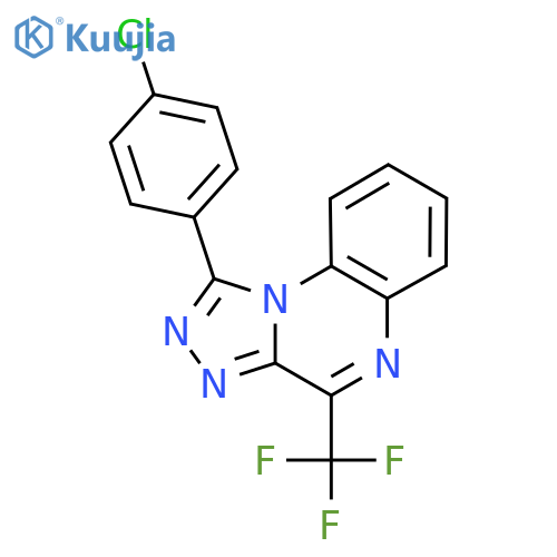 1-(4-Chlorophenyl)-4-(trifluoromethyl)-[1,2,4]triazolo[4,3-a]quinoxaline structure