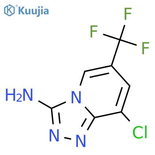 8-Chloro-6-(trifluoromethyl)1,2,4triazolo4,3-apyridin-3-amine structure