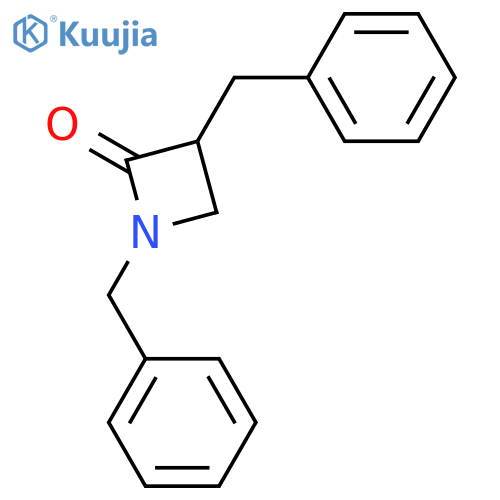 2-Azetidinone, 1,3-bis(phenylmethyl)- structure