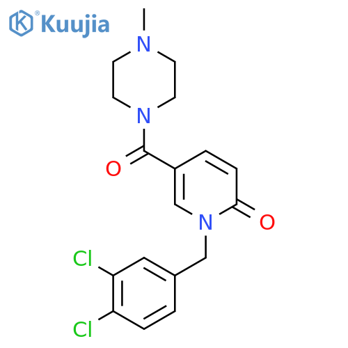 1-(3,4-Dichlorobenzyl)-5-[(4-methylpiperazino)carbonyl]-2(1H)-pyridinone structure