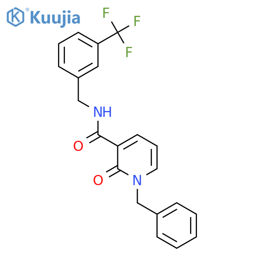 1-BENZYL-2-OXO-N-[3-(TRIFLUOROMETHYL)BENZYL]-1,2-DIHYDRO-3-PYRIDINECARBOXAMIDE structure
