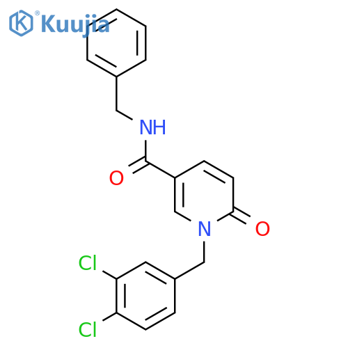 N-benzyl-1-(3,4-dichlorobenzyl)-6-oxo-1,6-dihydro-3-pyridinecarboxamide structure