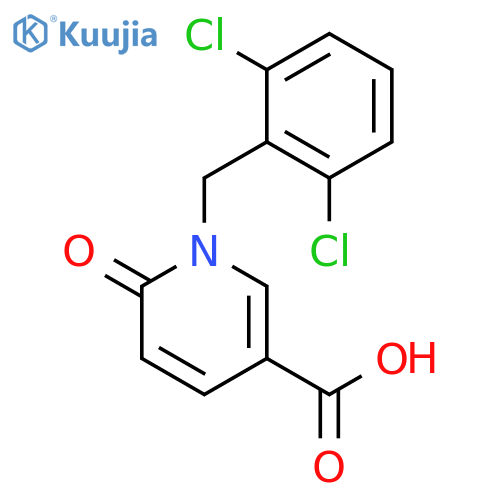 1-(2,6-Dichlorobenzyl)-6-Oxo-1,6-Dihydro-3-Pyridinecarboxylic Acid structure