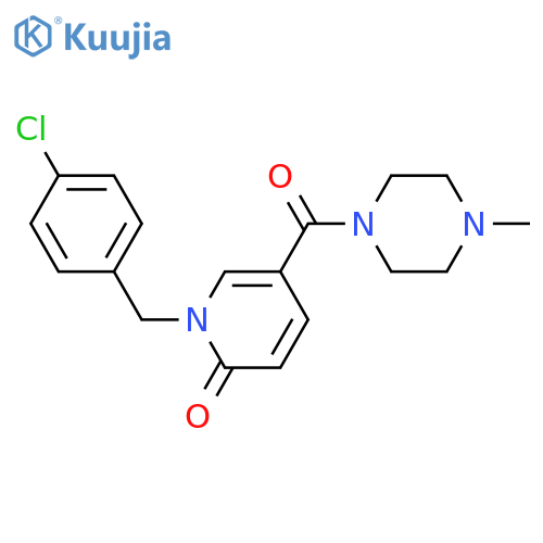 1-(4-chlorobenzyl)-5-[(4-methylpiperazino)carbonyl]-2(1H)-pyridinone structure