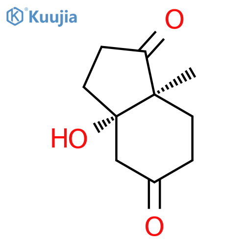 (3αS,7αS)-(+)-Hexahydro-3α-hydroxy-7α-methyl-1,5-indandione structure