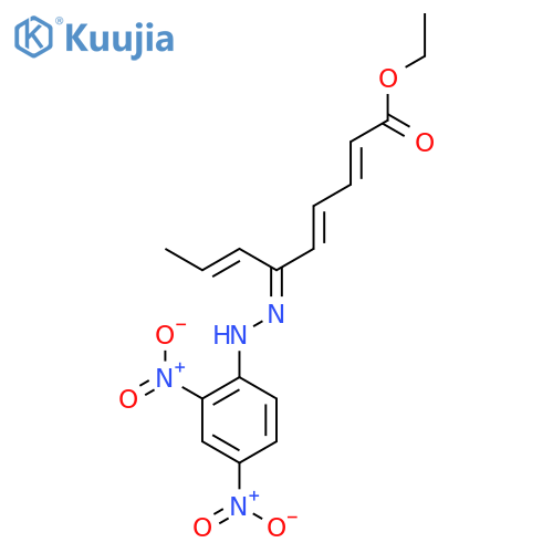 2,4,7-Nonatrienoic acid, 6-[(2,4-dinitrophenyl)hydrazono]-, ethyl ester structure