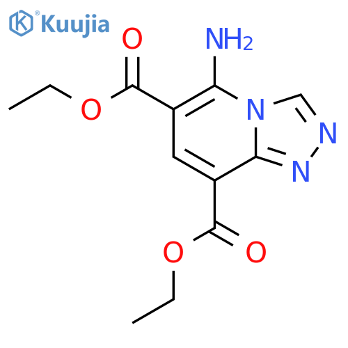 Diethyl 5-amino[1,2,4]triazolo[4,3-a]pyridine-6,8-dicarboxylate structure
