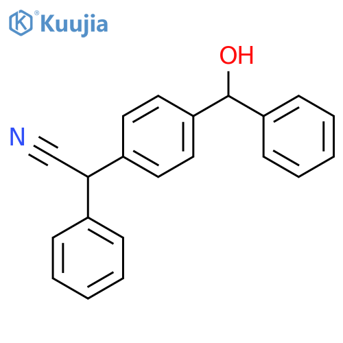 2-{4-Hydroxy(phenyl)methylphenyl}-2-phenylacetonitrile structure