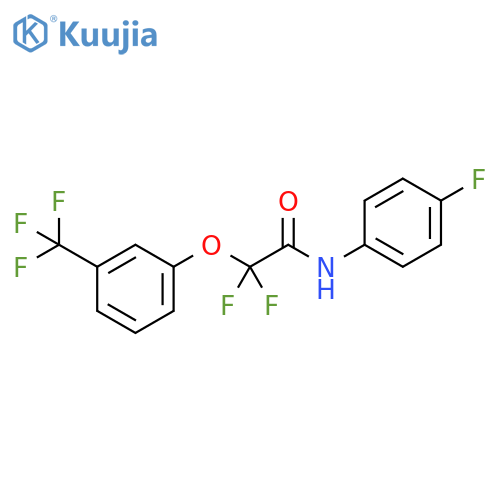 Acetamide, 2,2-difluoro-N-(4-fluorophenyl)-2-[3-(trifluoromethyl)phenoxy]- structure