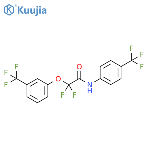 Acetamide, 2,2-difluoro-2-[3-(trifluoromethyl)phenoxy]-N-[4-(trifluoromethyl)phenyl]- structure