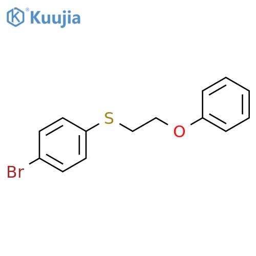 Benzene, 1-bromo-4-[(2-phenoxyethyl)thio]- structure
