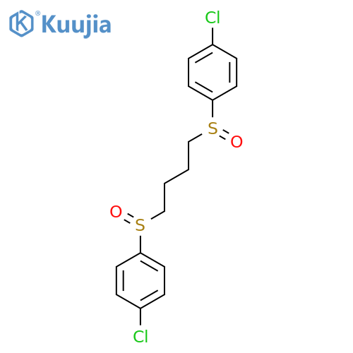 (4-Chlorophenyl){4-[(4-chlorophenyl)sulfinyl]butyl}oxo-lambda~4~-sulfane structure
