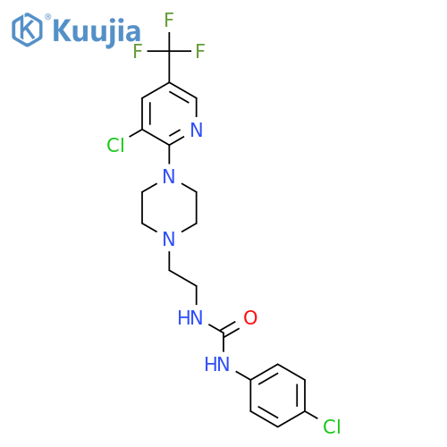 N-(4-Chlorophenyl)-N'-(2-{4-[3-chloro-5-(trifluoromethyl)-2-pyridinyl]piperazino}ethyl)urea structure