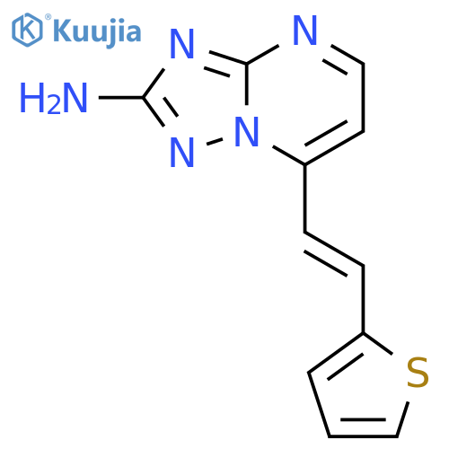 7-(2-(Thiophen-2-yl)vinyl)-[1,2,4]triazolo[1,5-a]pyrimidin-2-amine structure