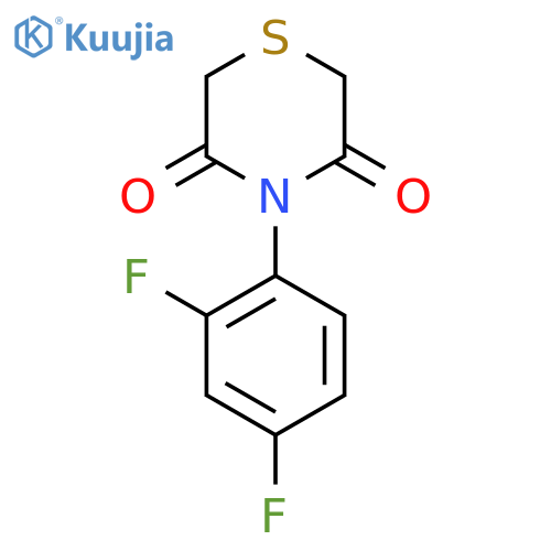4-(2,4-DIFLUOROPHENYL)-3,5-THIOMORPHOLINEDIONE structure