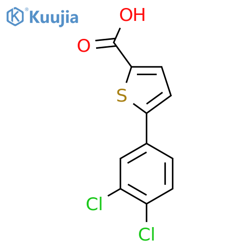 5-(3,4-dichlorophenyl)thiophene-2-carboxylic acid structure