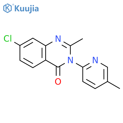 7-Chloro-2-methyl-3-(5-methylpyridin-2-yl)-3,4-dihydroquinazolin-4-one structure