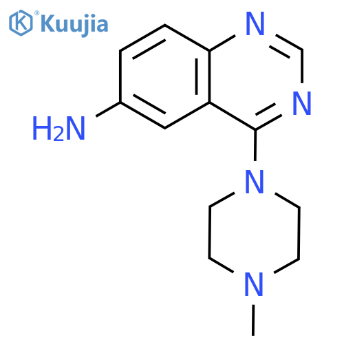 4-(4-Methyl-1-piperazinyl)-6-Quinazolinamine structure
