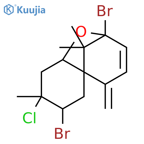 2,7-dibromo-8-chloro-8,10,10-trimethyl-5-methylidene-2,5,7,8,9,9a-hexahydro-6H-2,5a-methano-1-benzoxepine structure