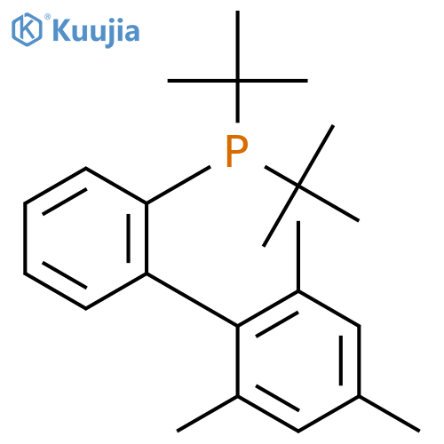 Di-tert-butyl(2',4',6'-trimethyl-[1,1'-biphenyl]-2-yl)phosphine structure
