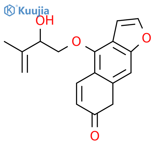4-[(2-hydroxy-3-methylbut-3-en-1-yl)oxy]naphtho[2,3-b]furan-7(8H)-one structure