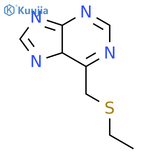 9H-Purine,6-[(ethylthio)methyl]- structure