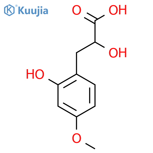 2-hydroxy-3-(2-hydroxy-4-methoxyphenyl)propanoic acid structure