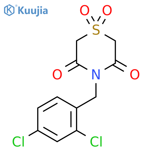 4-(2,4-Dichlorobenzyl)-1lambda~6~,4-thiazinane-1,1,3,5-tetraone structure