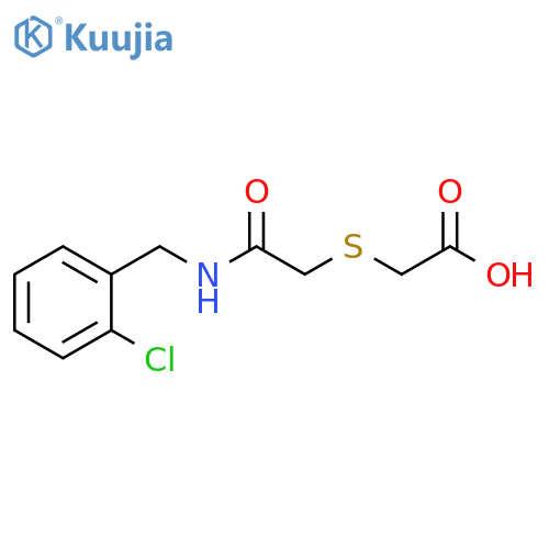 2-[({[(2-chlorophenyl)methyl]carbamoyl}methyl)sulfanyl]acetic acid structure