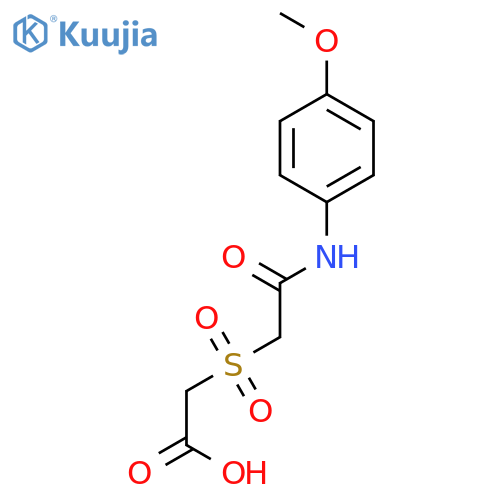 2-{2-(4-Methoxyanilino)-2-oxoethyl-sulfonyl}acetic Acid structure