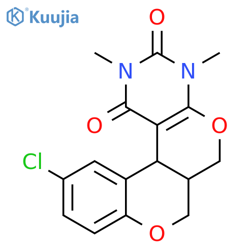11-chloro-2,4-dimethyl-6,6a,7,12b-tetrahydrochromeno[4',3':4,5]pyrano[2,3-d]pyrimidine-1,3(2H,4H)-dione structure
