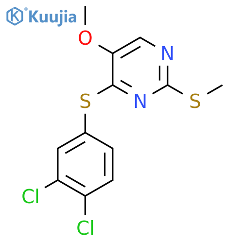 4-[(3,4-Dichlorophenyl)sulfanyl]-5-methoxy-2-(methylsulfanyl)pyrimidine structure