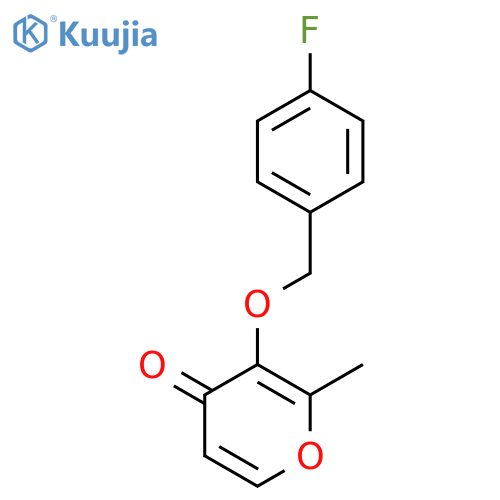 3-[(4-FLUOROBENZYL)OXY]-2-METHYL-4H-PYRAN-4-ONE structure