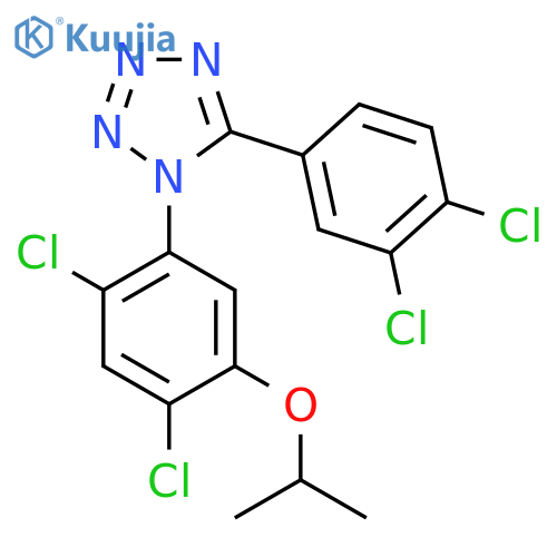 1-(2,4-DICHLORO-5-ISOPROPOXYPHENYL)-5-(3,4-DICHLOROPHENYL)-1H-1,2,3,4-TETRAAZOLE structure
