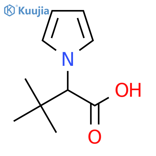 3,3-Dimethyl-2-(1H-pyrrol-1-yl)butanoic acid structure