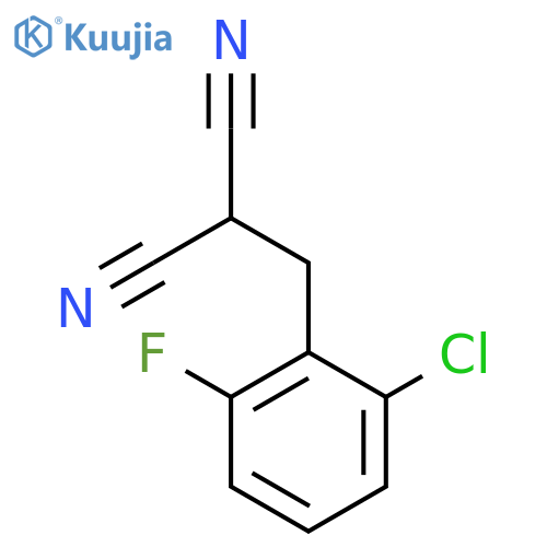 2-(2-Chloro-6-fluorobenzyl)malononitrile structure