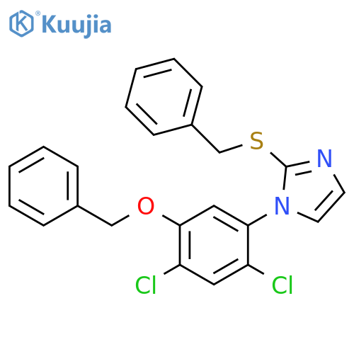 1H-Imidazole, 1-[2,4-dichloro-5-(phenylmethoxy)phenyl]-2-[(phenylmethyl)thio]- structure