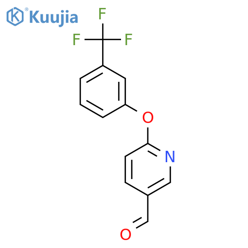 6-[3-(trifluoromethyl)phenoxy]pyridine-3-carbaldehyde structure