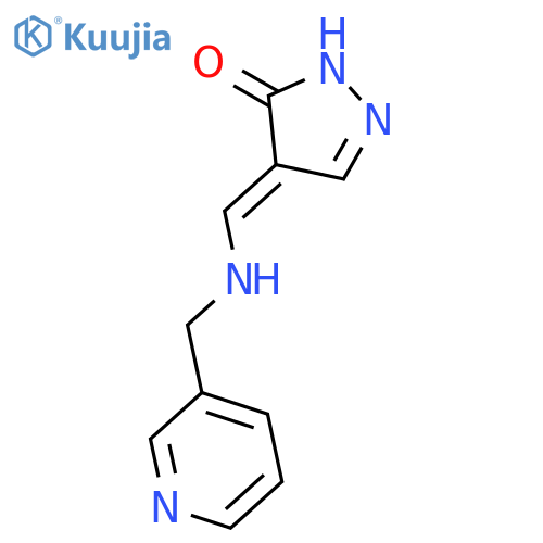 3H-Pyrazol-3-one, 2,4-dihydro-4-[[(3-pyridinylmethyl)amino]methylene]- structure