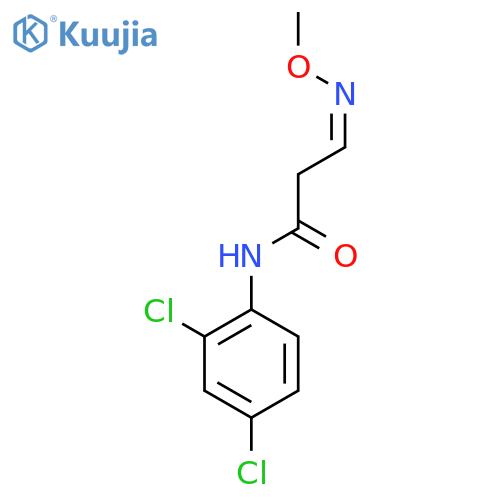 (3Z)-N-(2,4-Dichlorophenyl)-3-(methoxyimino)propanamide structure
