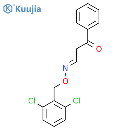 (3E)-3-{[(2,6-dichlorophenyl)methoxy]imino}-1-phenylpropan-1-one structure