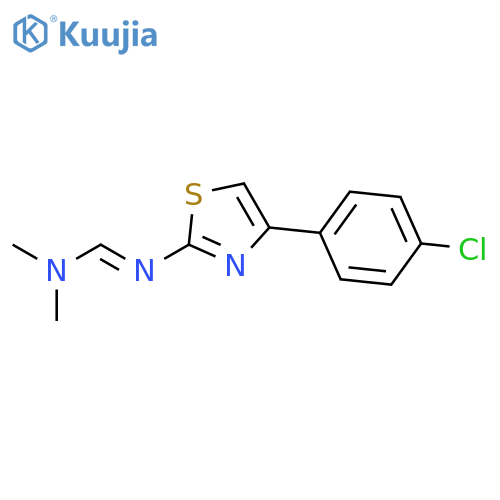 Methanimidamide, N'-[4-(4-chlorophenyl)-2-thiazolyl]-N,N-dimethyl- structure
