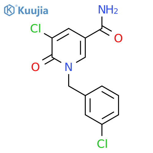 5-CHLORO-1-(3-CHLOROBENZYL)-6-OXO-1,6-DIHYDRO-3-PYRIDINECARBOXAMIDE structure