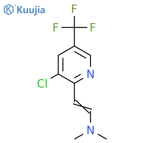 2-[3-Chloro-5-(trifluoromethyl)pyridin-2-yl]-N,N-dimethylethenamine structure
