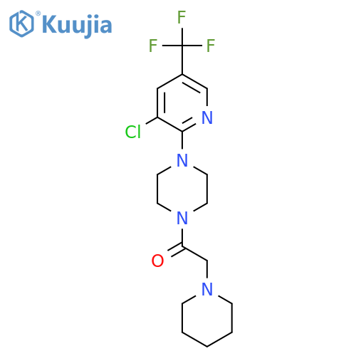 1-(4-[3-CHLORO-5-(TRIFLUOROMETHYL)-2-PYRIDINYL]PIPERAZINO)-2-PIPERIDINO-1-ETHANONE structure