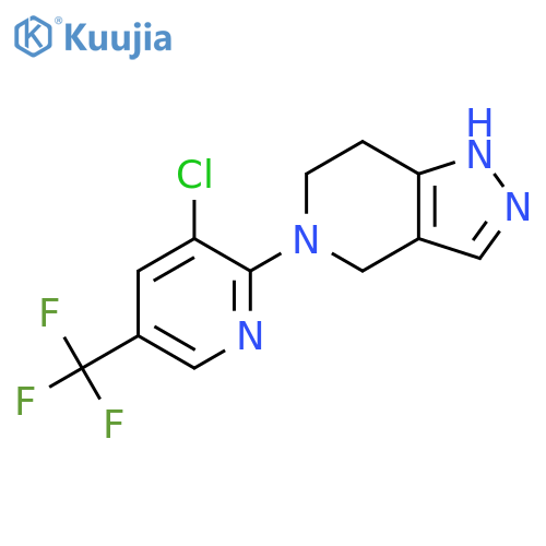 5-[3-CHLORO-5-(TRIFLUOROMETHYL)-2-PYRIDINYL]-4,5,6,7-TETRAHYDRO-2H-PYRAZOLO[4,3-C]PYRIDINE structure