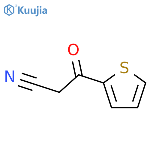 3-oxo-3-(thiophen-2-yl)propanenitrile structure